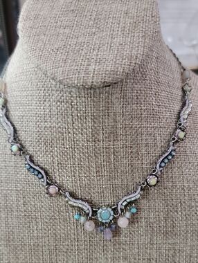 Ayala Bar Delicate Silver-Tone Pearl & Opal Accent Necklace - Women Jewelry